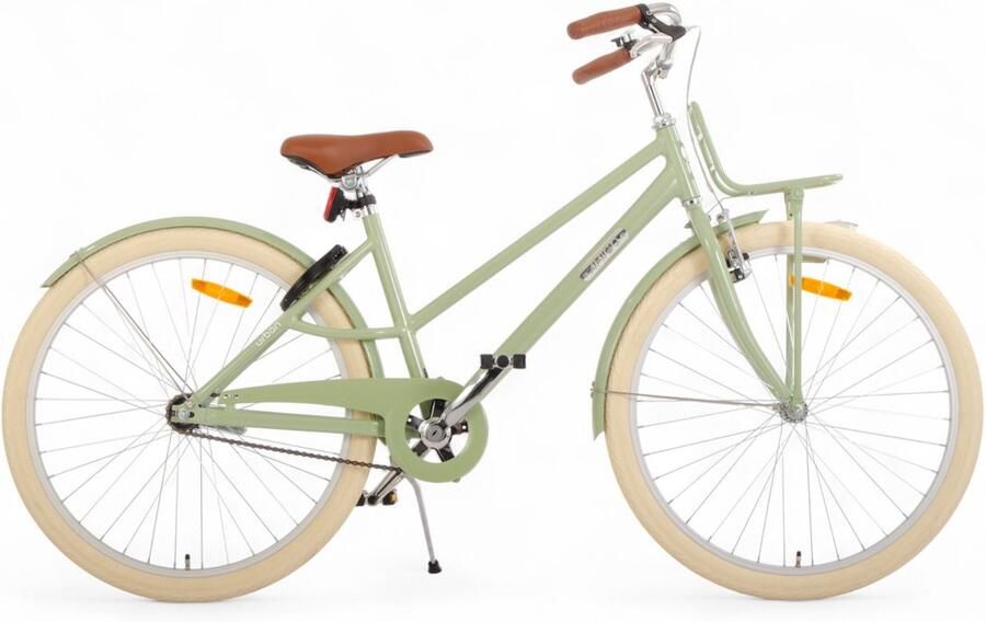 Amigo Urban Meisjesfiets 26 Inch Kinderfiets > 140 cm Lichtgewicht Aluminium Met Terugtraprem en V-Brake Groen