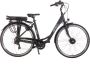 Amigo E-Alvor D1 Elektrische Fiets E-bike 28 Inch 50 cm Damesfiets 7 Versnellingen V-Brakes 536 Wh Accu Matzwart - Thumbnail 1