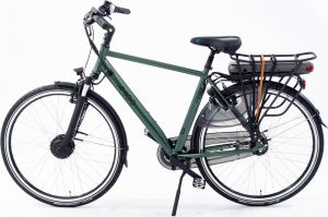 Amigo E-Vibe S2+ Elektrische Stadsfiets Voor Heren 28 Inch 50 cm 7 Versnellingen Donkergroen