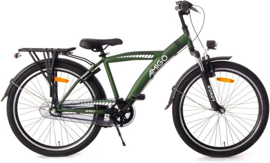 Amigo Roady Kinderfiets 26 Inch Jongensfiets Geschikt vanaf 10 tot 14 jaar 3 Versnellingen Groen