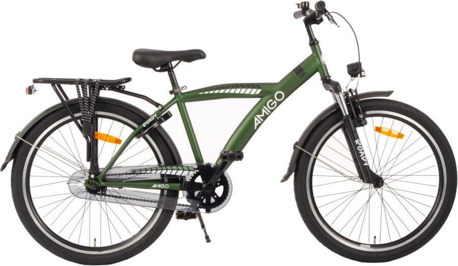 Amigo Roady Kinderfiets 26 Inch Jongensfiets Geschikt vanaf 10 tot 14 jaar Met Terugtraprem Groen