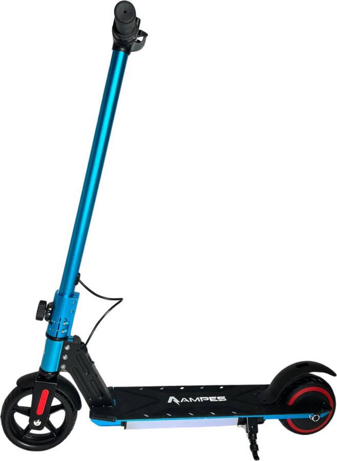 Ampes Elektrische Step voor Kinderen Bereik tot 10KM 16KM H Krachtige 150W Motor Compact inklapbaar 7 Inch Anti-Lek Banden Inclusief LED Verlichting Blauw