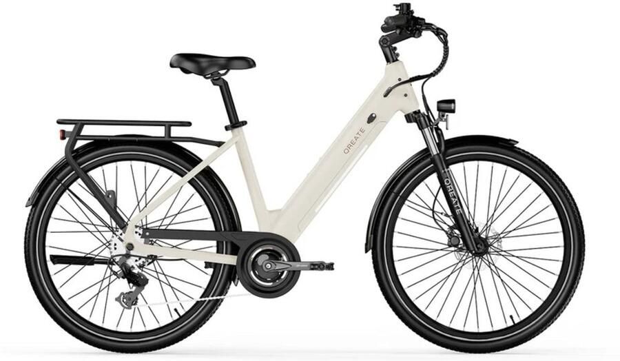 Anroc A-Spadz City Air Elektrische Stadsfiets Gravel Grijs 27.5 inch Accu 486Wh (36V 13.5Ah) 250W (35Nm) Ananda Motor Shi o 7 Versnellingen Hydraulische Rem