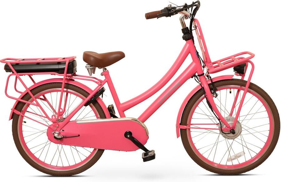 Antilope Cargo Plus N3 Elektrische Transportfiets 24 Inch 40 Cm Roze