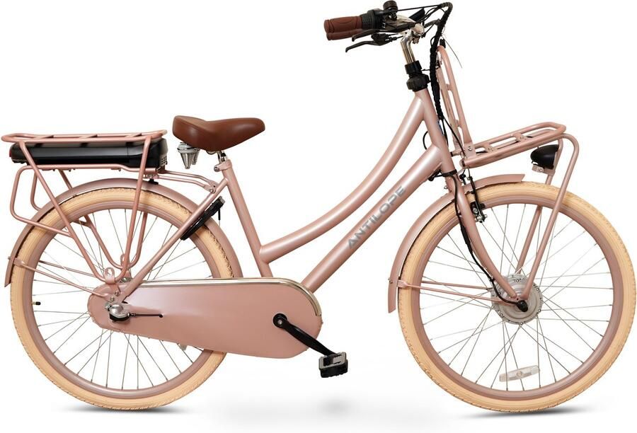 Antilope Cargo Plus N3 Elektrische Transportfiets 26 Inch 46 Cm Dusty Rose