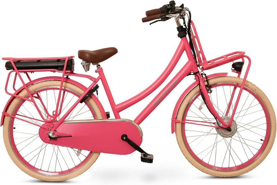 Antilope Cargo Plus N3 Elektrische Transportfiets 26 Inch 46 Cm Roze