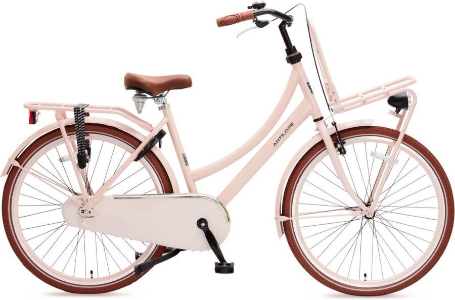 Antilope Mini Cargo X1 Transport 26 Inch Meisjesfiets Dusty Roze