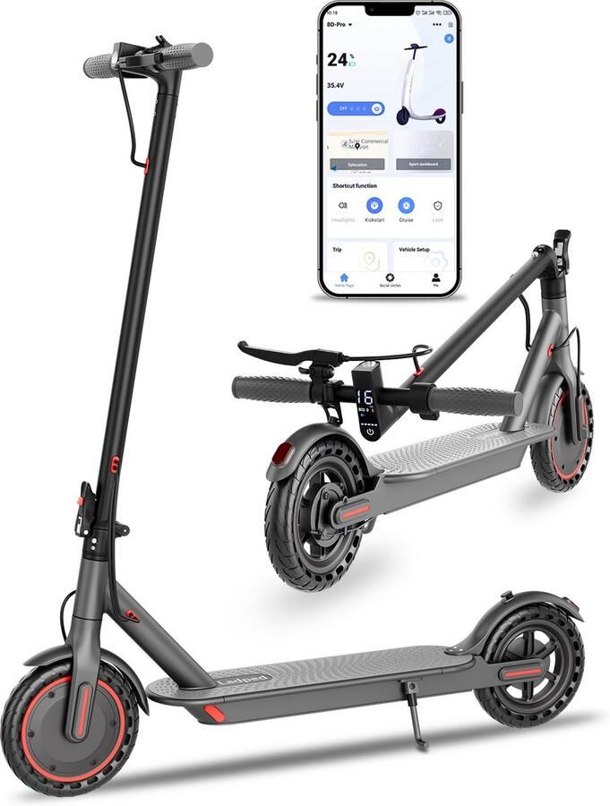 AOVOPRO LP60 Elektrische Step voor Volwassenen – 250W – 25 km u – 36V5.2AH – 5-15 km Actieradius – App-bediening – Opvouwbare LADPED E-scooter