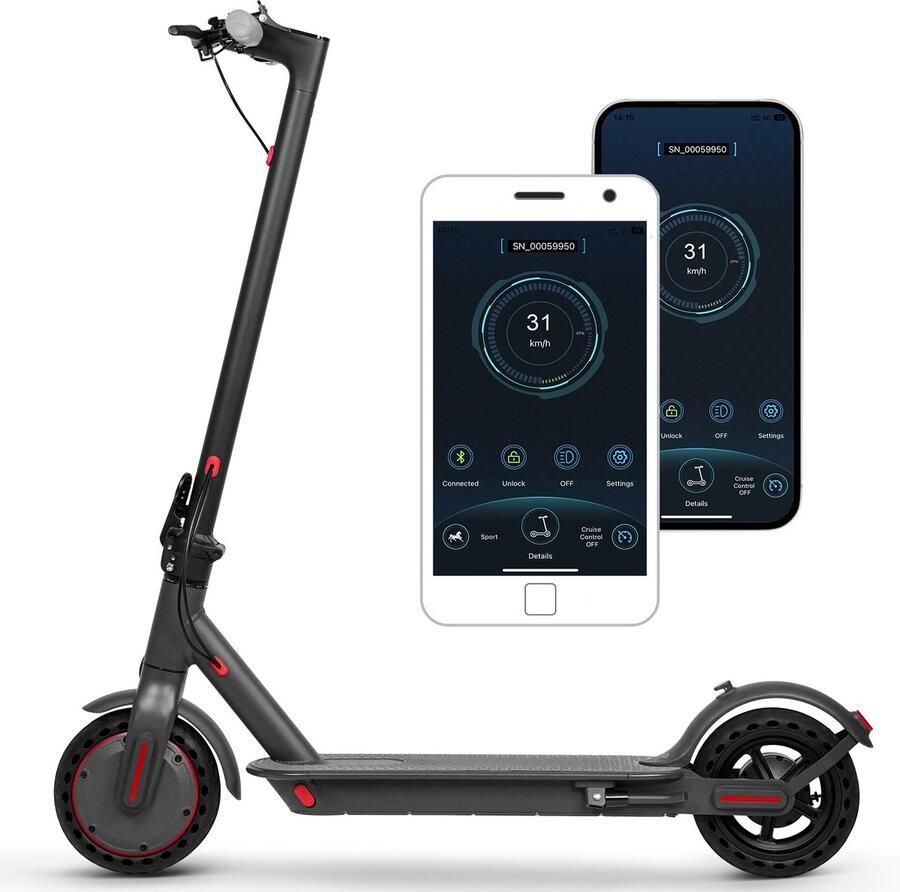 AOVOPRO TX01 Elektrische Step voor Volwassenen – 250W Motor – 20 km u – 30 km Actieradius – App-bediening – Opvouwbare Elektrische Scooter
