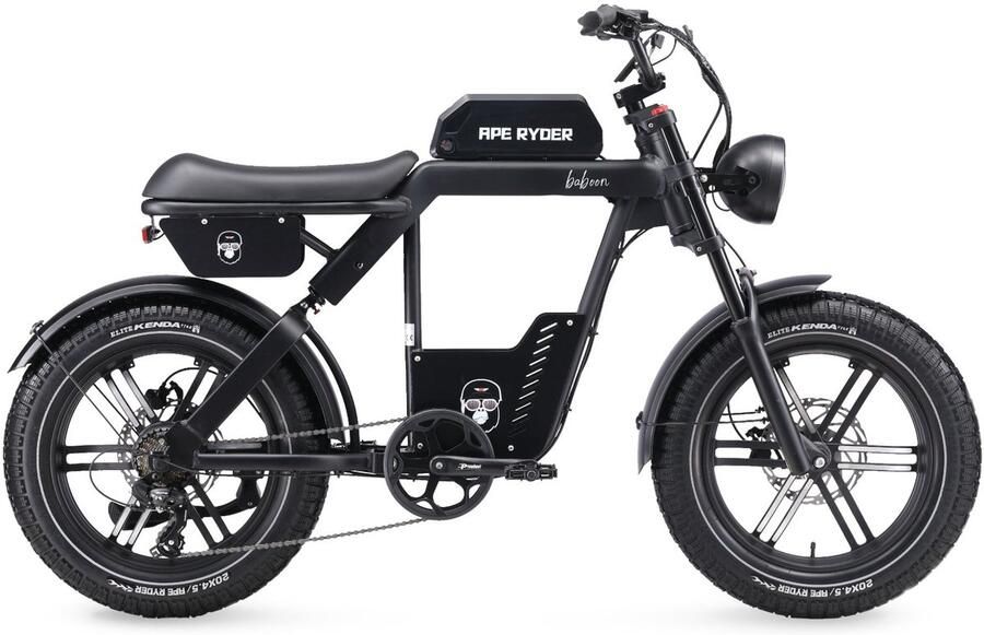 Ape Ryder Baboon – Zwart – 696Wh – Elektrische Fatbike