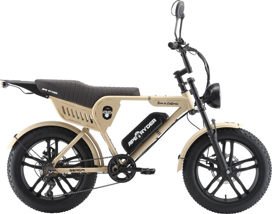 Ape Ryder GENON ULTRA Elektrische Fatbike 250W 48V 15Ah Actieradius 60-70 km 20 Inch Shi o 7 Versnellingen