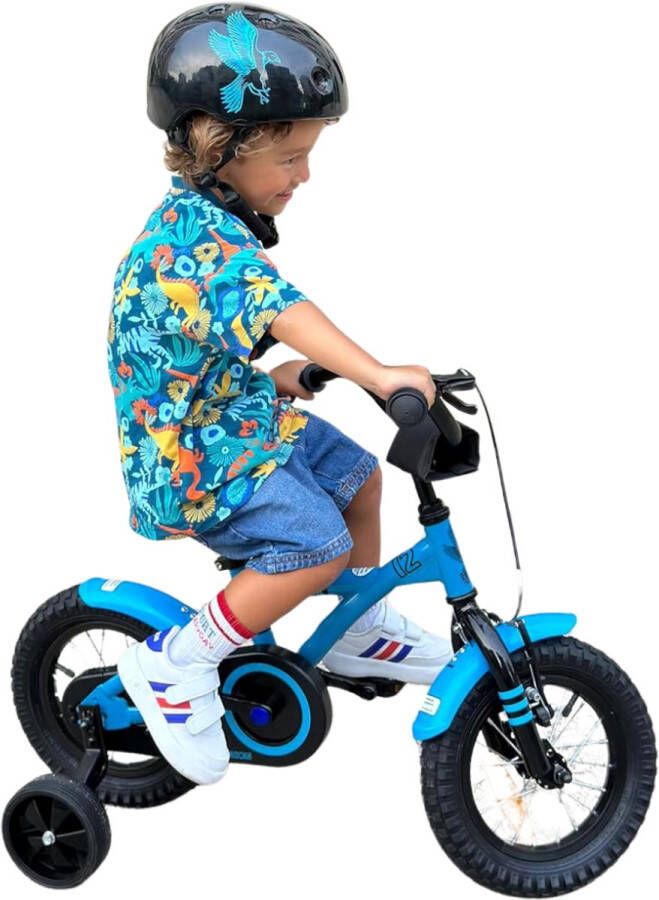 ApexArte Kinderfiets 3 Jaar Loopfiets 14 inch Fiets & Blauw