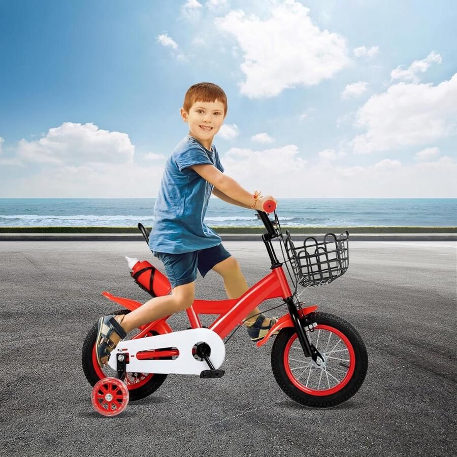 Aurixi Kinderfiets – Kinderfiets vanaf 3 jaar – Loopfiets –Rood- 85cmx 40cmx55cm; 7 kg