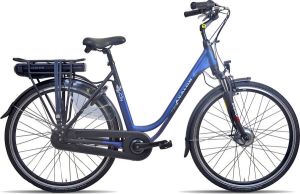 Avalon E-Motive Elektrische fiets voor dames 28 Inch Met 7 versnellingen Matblauw
