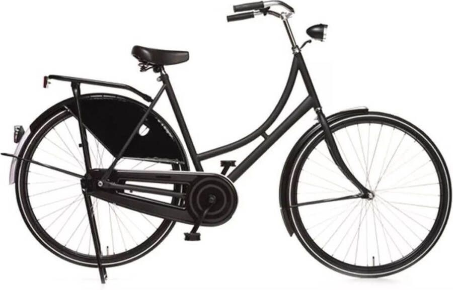 Avalon Export Omafiets Damesfiets 28 Inch 50 cm Terugtraprem Dubbel Standaard Zwart