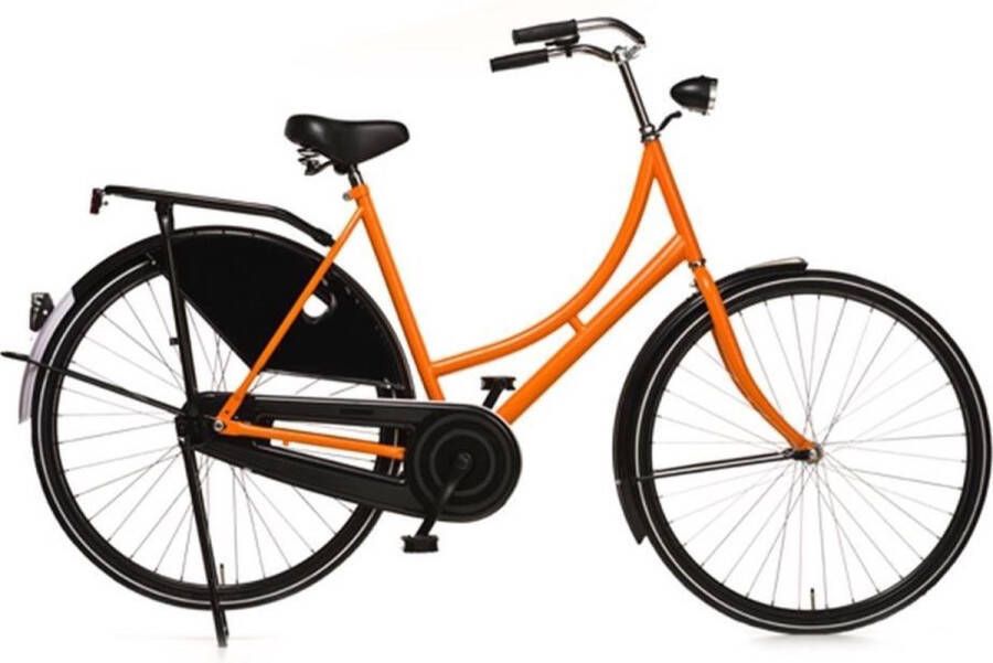 Avalon Oma Export 28 Inch 57 cm Dames Terugtraprem Zwart Oranje