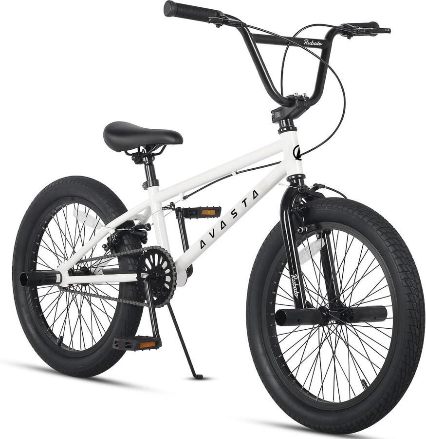 Avasta 20 Inch Freestyle Jeugd BMX Fiets Kinderfiets voor 6 7 8 9 10 11 12 13 14 Jaar Jong Volwassenen en Beginners Niveau Rijders met 4 Pegs Verschillende Kleuren