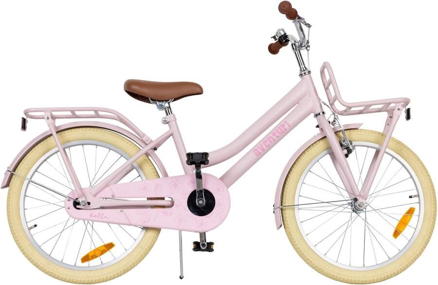 Aventuri Bella 3.0 Meisjesfiets 20 Inch Kinderfiets voor 6 tot 8 Jaar 115-140 cm Met Standaard Roze