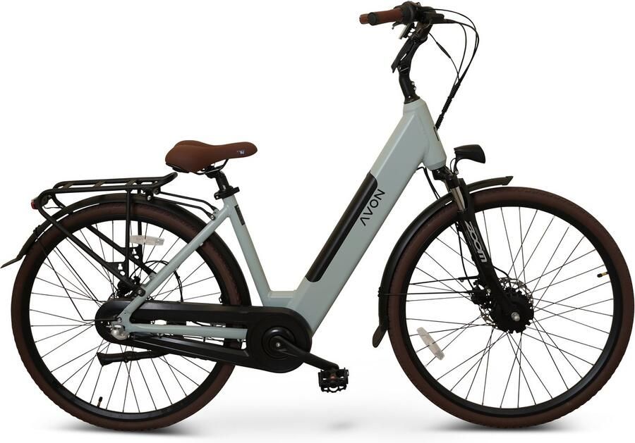 Avon Bx1 Elektrische Fiets 28 Inch – 250w Voorwielmotor 504wh Accu 90km Actieradius Hydraulische Schijfrem Nexus 3-speed Kleurendisplay Lage Instap Muted Grayish-blue
