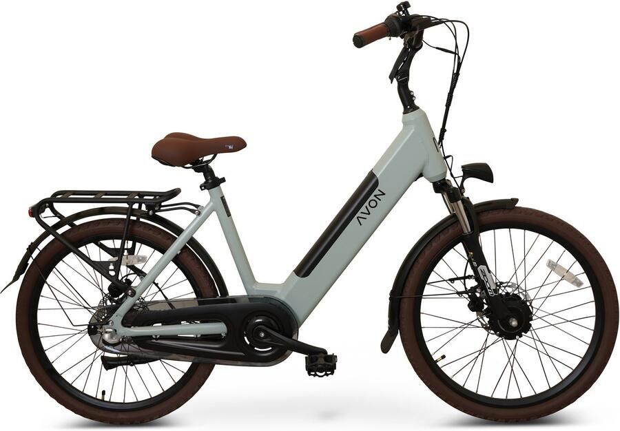 Avon Bx1 Elektrische Kinderfiets 24 Inch – 250w Voorwielmotor 504wh Accu 90km Actieradius Hydraulische Schijfremmen Nexus 3-speed Kleurendisplay Muted Grayish-blue