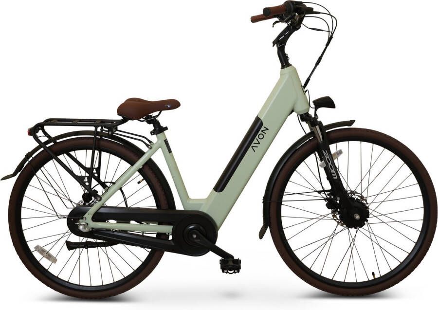 Avon Bx1 Elektrische Fiets 24 Inch – 250w Voorwielmotor 504wh Accu Tot 90 Km Actieradius Hydraulische Schijfrem Nexus 3-speed Naafversnelling Kleurendisplay Lage Instap Lichtgroen - Foto 2