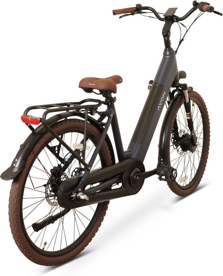 Avon Bx1 Elektrische Kinderfiets 24 Inch – 250w Voorwielmotor 504wh Accu 90km Actieradius Hydraulische Schijfremmen Nexus 3-speed Kleurendisplay Lage Instap Jeans Blue