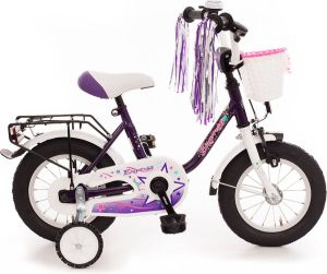 Bachtenkirch Empress kinderfiets 12 inch lila en wit