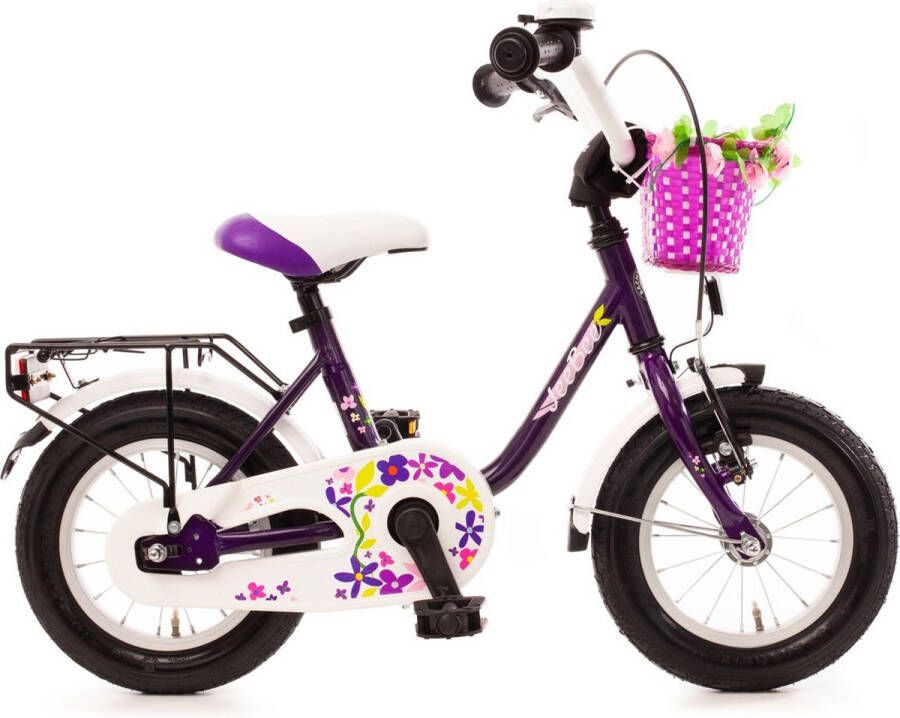 Bachtenkirch kinderfiets Jee Bee 12 inch lila