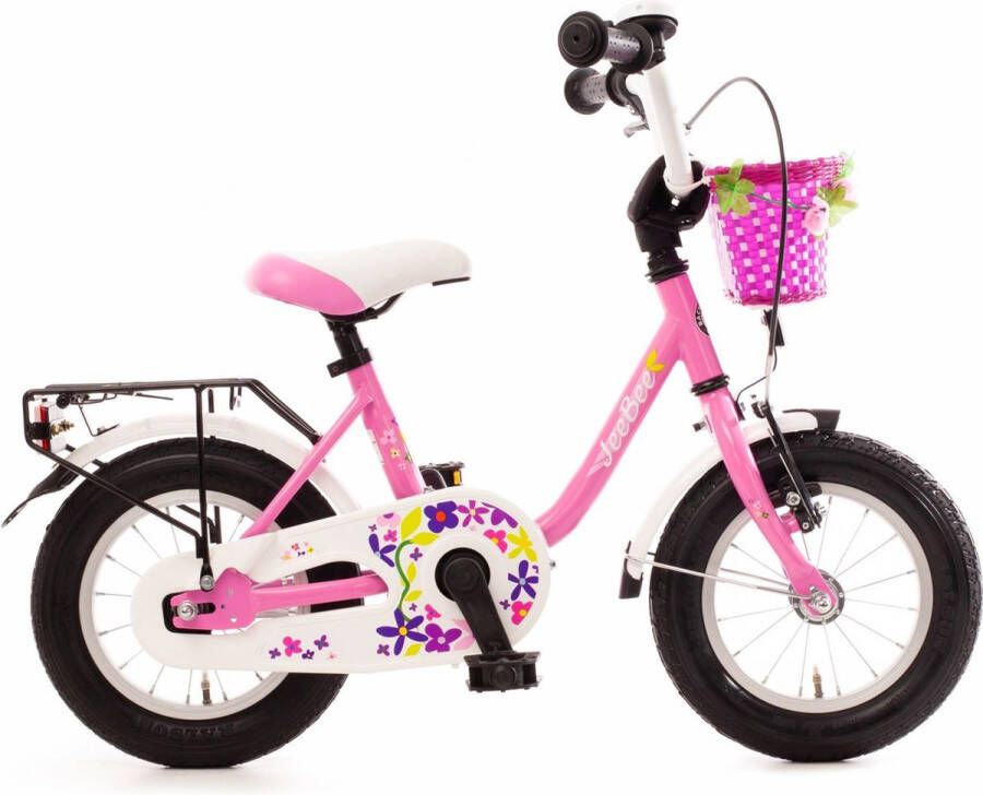 Bachtenkirch kinderfiets Jee Bee 12 inch roze