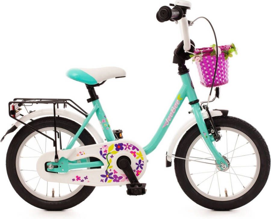 Bachtenkirch kinderfiets Jee Bee 14 inch turquoise