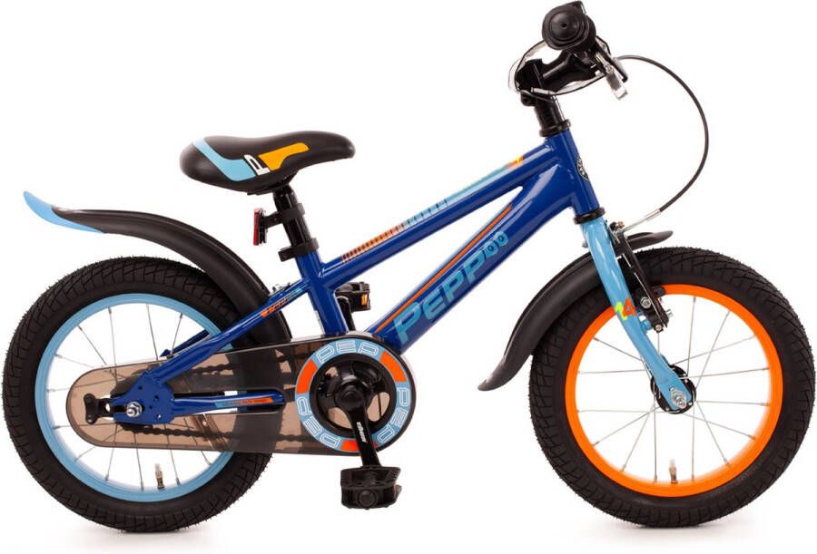 Bachtenkirch kinderfiets Pepp 14 inch donkerblauw violet