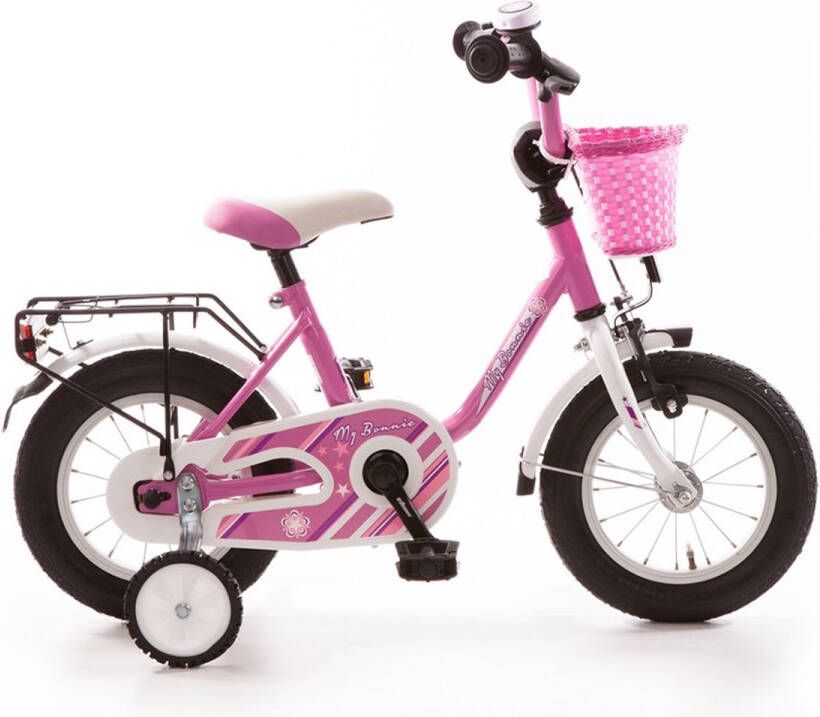 Bachtenkirch My Bonnie kinderfiets 12 inch roze en wit