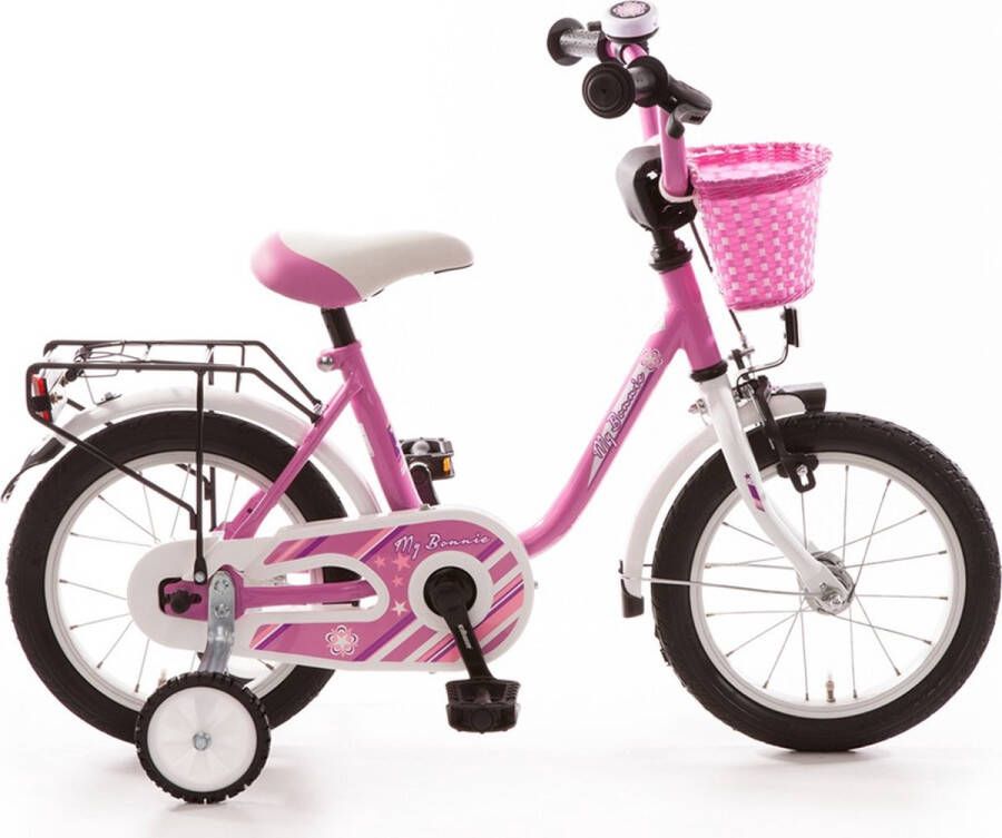 Bachtenkirch My Bonnie kinderfiets 14 inch roze en wit