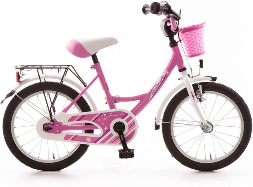Bachtenkirch My Bonnie kinderfiets 16 inch roze en wit