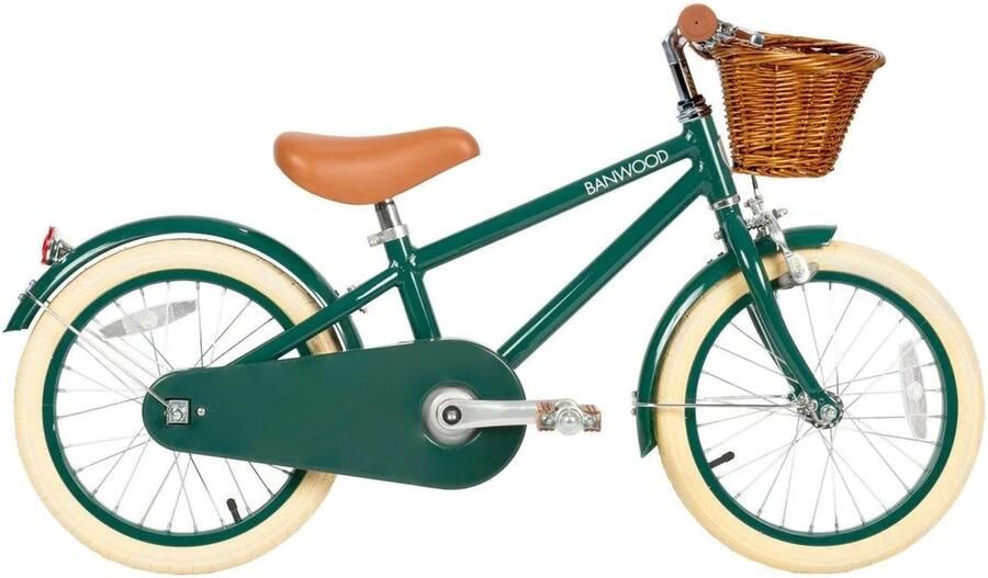 Banwood Classic Bicycle kinderfiets 16 inch Groen afneembare zijwieltjes