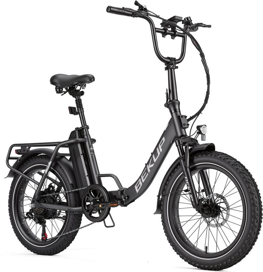 Bekup 20 Vouwbare Elektrische Fiets – 48V 15Ah 250W Motor 75km Bereik – Titaangrijs