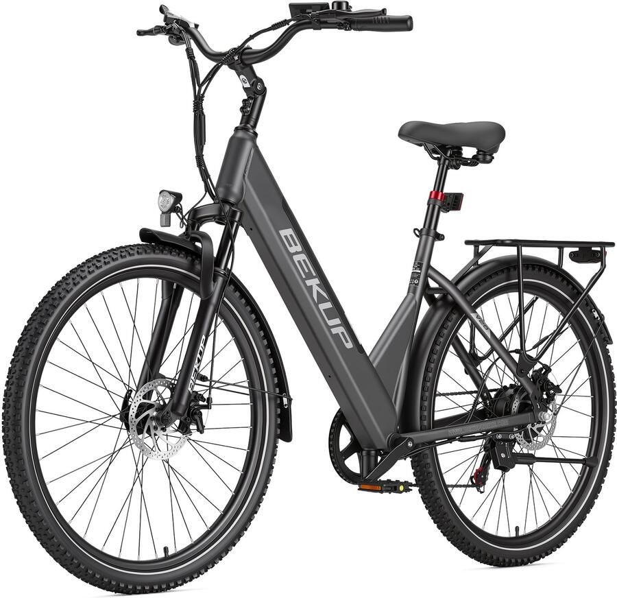 Bekup V28 E-bike 75km actieradius 36V 14.5Ah accu Topsnelheid 25 km u Grijs