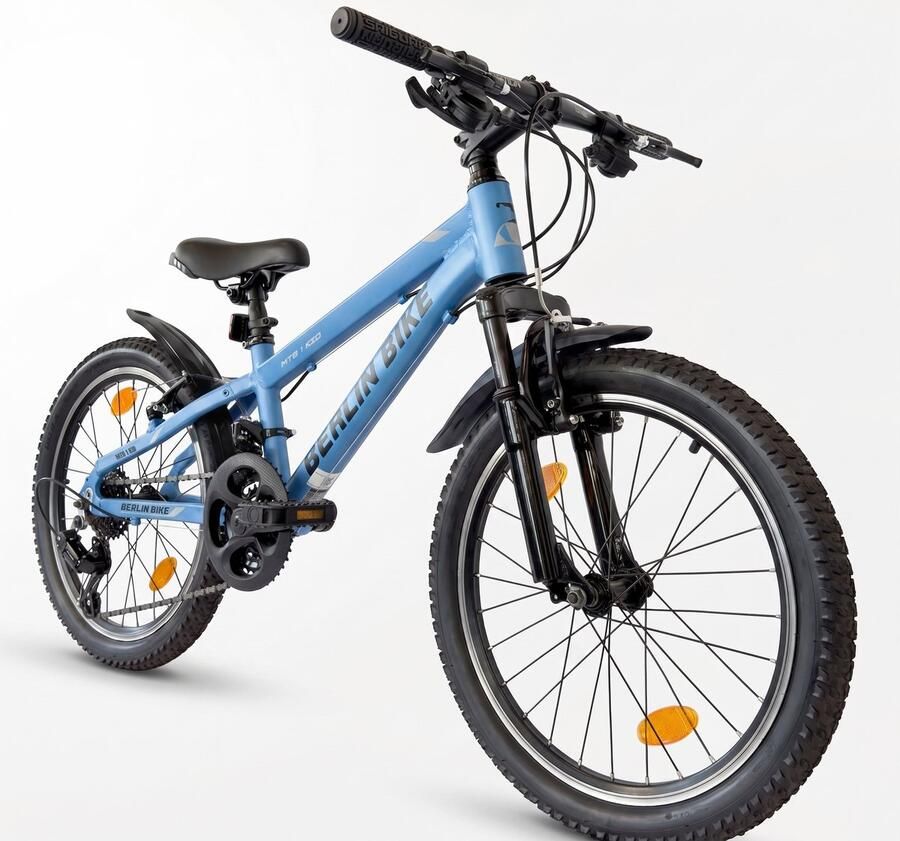 Berlin Bike MTB1 Kids kinderfiets 20 inch – 21 versnellingen – kinderfiets voor 6 7 en 8 jaar – 20 inch fiets voor en – blauw