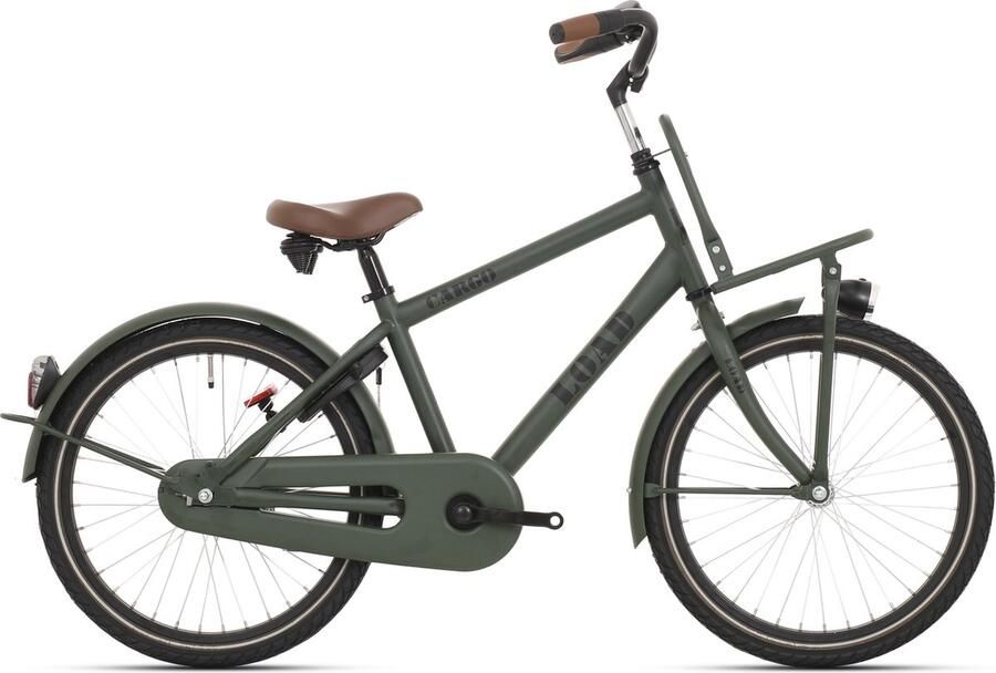 Bike Fun Bikefun Load 20 jongensfiets met remnaaf mat kaki groen