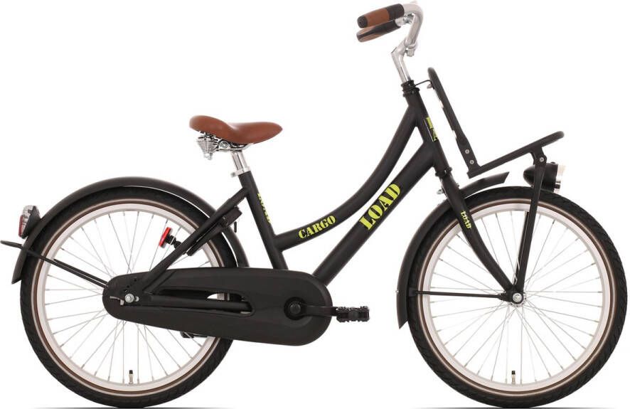 Bike Fun Kinderfiets Load meisjes 20 inch remnaaf matt zwart