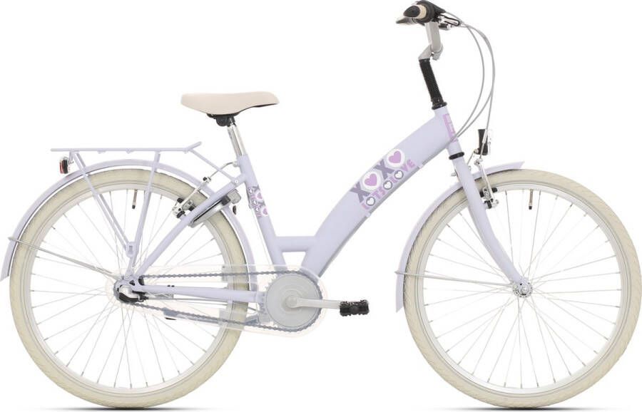 Bike Fun Lots Of Love Kinderfiets Vrouwen Lichtblauw 24