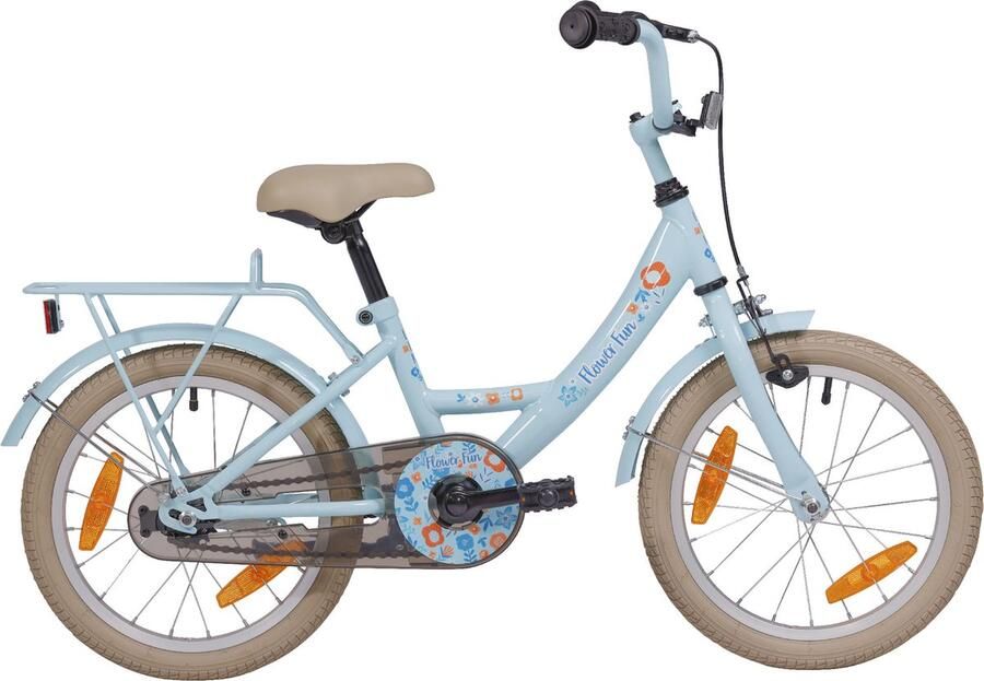 Bikefun Fiets Fun 16 inch meisjesfiets 4-6 jaar blauw