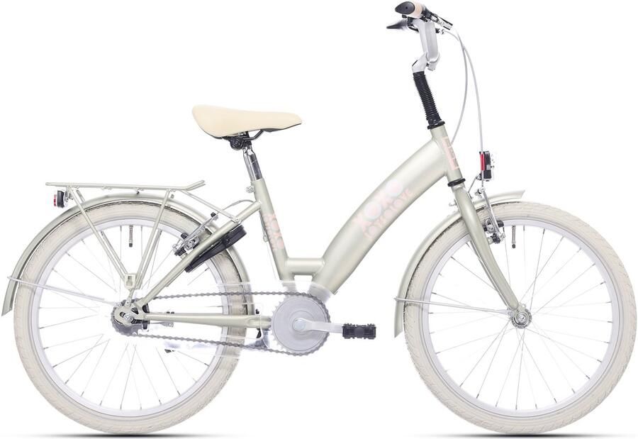 BIKEFUN KIDS Kinderfiets Bikefun Lots of Love 20 inch met Remnaaf Desert Sage