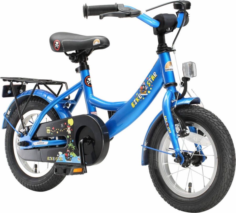 Bikestar 12 inch Classic kinderfiets blauw - Foto 2