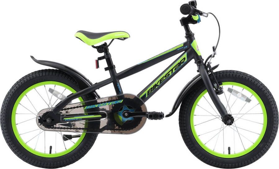 Bikestar 16 inch Urban Jungle kinderfiets zwart groen