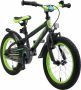 Bikestar 16 inch Urban Jungle kinderfiets zwart groen - Thumbnail 2