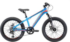 Bikestar 20 inch 7 speed hardtail MTB Sport blauw oranje