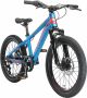 Bikestar 20 inch 7 speed hardtail MTB Sport blauw oranje - Thumbnail 2