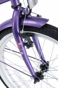Bikestar 20 inch Classic kinderfiets lila wit