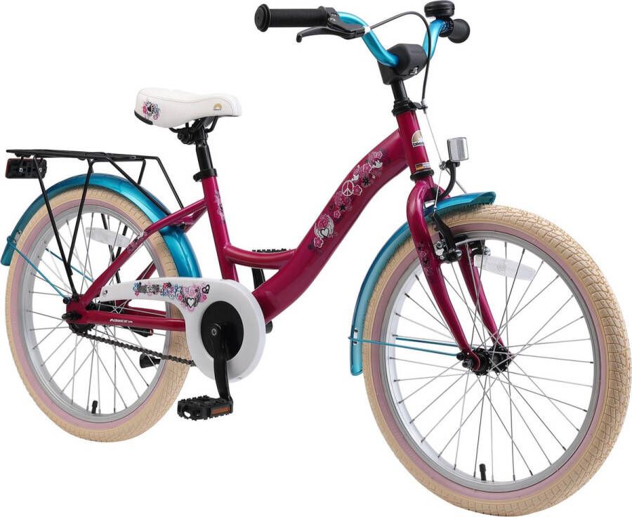 Bikestar 20 inch Classic kinderfiets paars turquoise - Foto 3